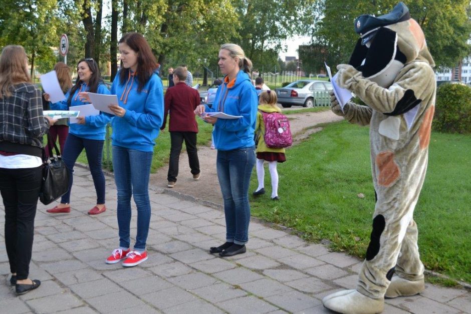 Uostamiesčio mokinukus mokė saugaus eismo