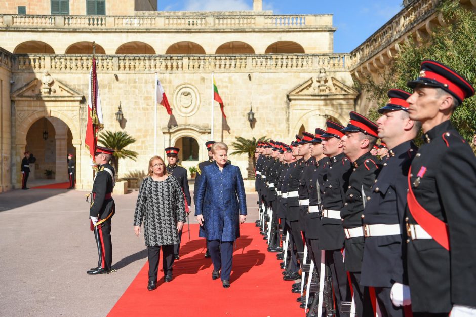 D. Grybauskaitė: Malta puikiai supranta Lietuvos interesus