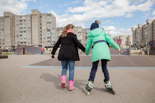 Savivaldybė atnaujino Pilaitės riedutininkų parką