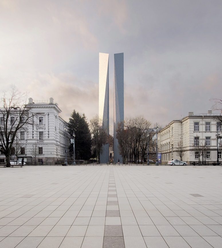 Architekto vizija: 45 m obeliskas – Aukų gatvėje, o ne Lukiškių aikštėje