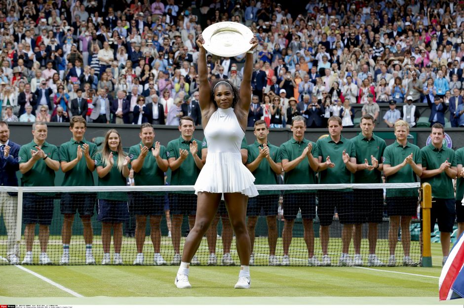 S. Williams septintą kartą triumfavo Vimbldono teniso turnyre