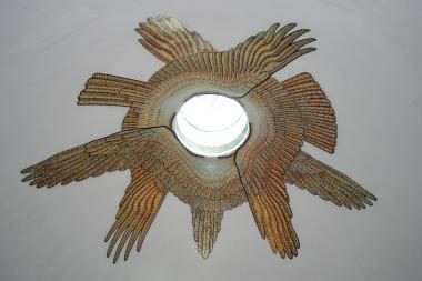 Tuskulėnų kolumbariume suspindo auksu žėrinti mozaika