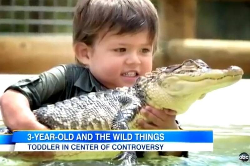 Jauniausias aligatorių tramdytojas – vos trejų australas Ch. Parkeris