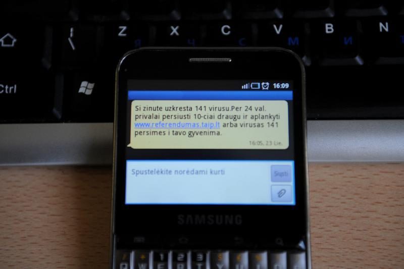 A.Zuokas referendumo šalininkų ieško SMS žinutėmis