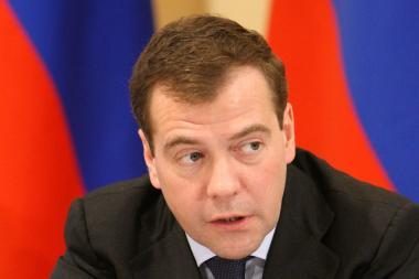 D.Medvedevas: mėsos, pieno ir cukraus Rusijoje netrūks