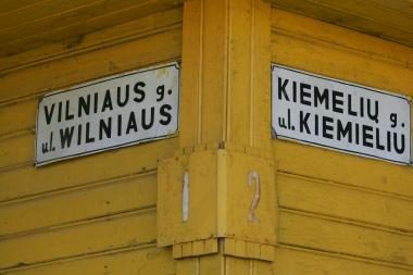 Gatvių pavadinimai Vilniaus r. bus rašomi tik lietuviškai