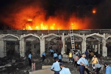 Pakistane sprogimas sugriovė viešbutį 