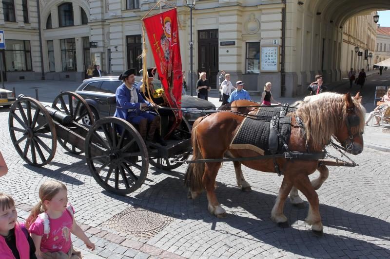 Vilniuje iškilmingai sutiktas Napoleonas Bonapartas