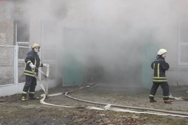 Greta Klaipėdos piliavietės - gaisras