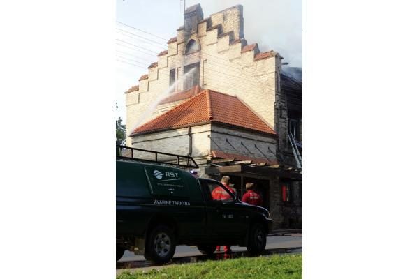 Virš restorano „Tores“ kilęs gaisras - padegimas