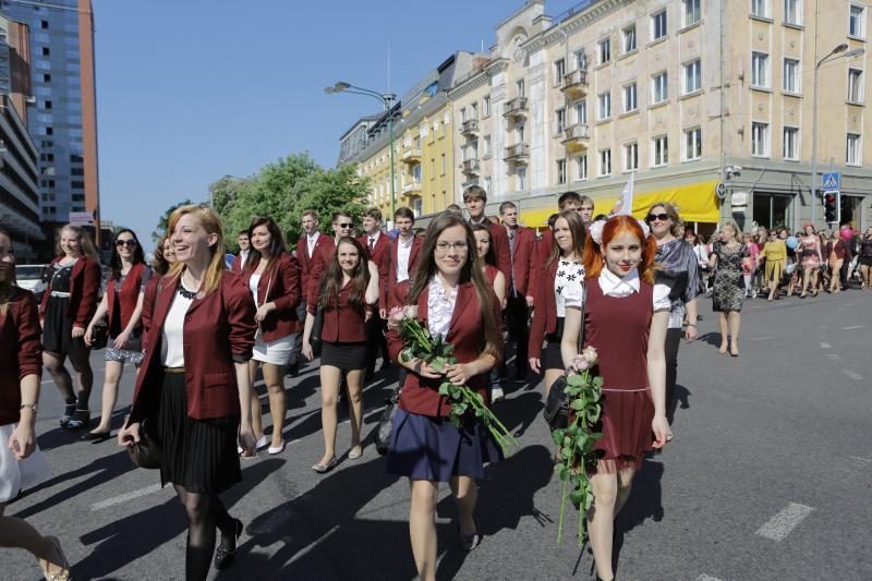 Klaipėdos moksleiviams aidėjo paskutinis skambutis