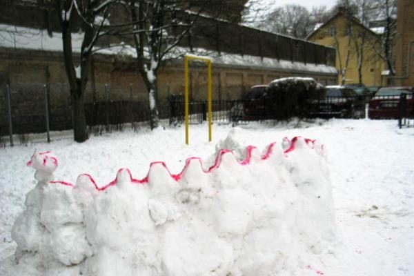 Sniego skulptūrų konkursas Vilniuje sulaukė susidomėjimo