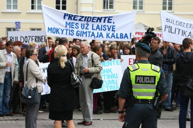 Lenkų protesto organizatoriai nekviečia į Vilnių paramos iš užsienio