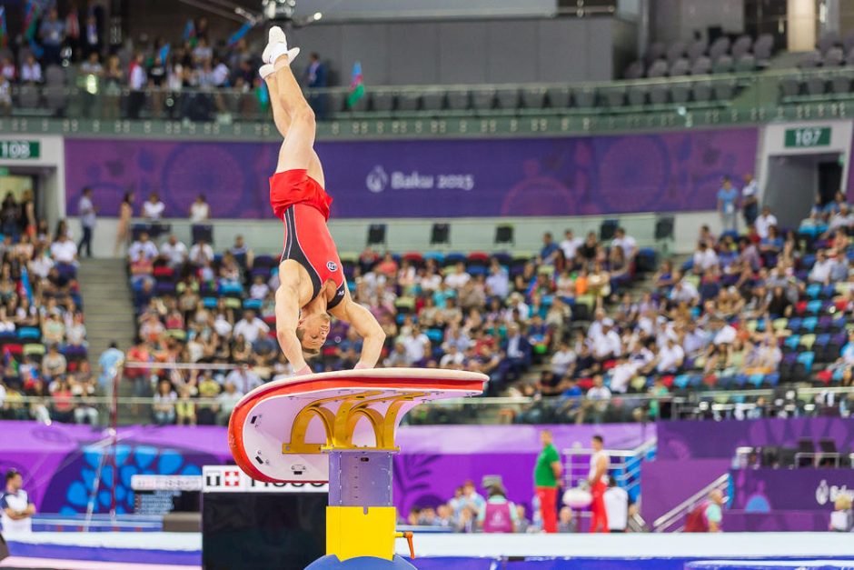 Europos žaidynės: gimnastas R. Guščinas pateko į finalą