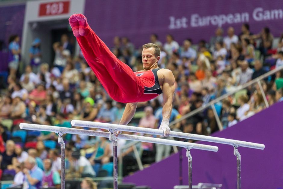 Europos žaidynės: gimnastas R. Guščinas pateko į finalą