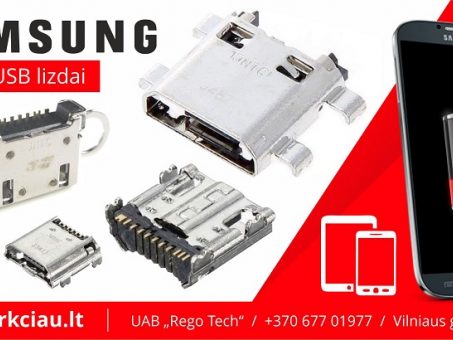 Skelbimas - SAMSUNG TELEFONŲ / PLANŠETŲ Micro USB lizdai, nuo 3,50eur
