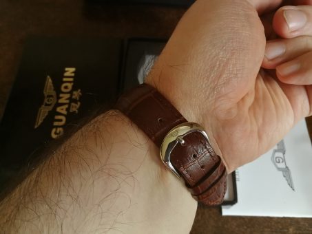 Skelbimas - GUANQIN mechaninis solidus firminėje dėžutėje laikrodis