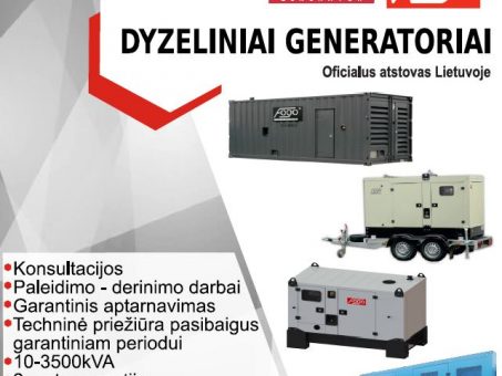 Skelbimas - Dyzeliniai generatoriai