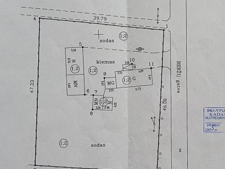 Skelbimas - Sodyba/ Namas Jūžintų mstl., Beržų g., Rokiškio r, 18.38 arai