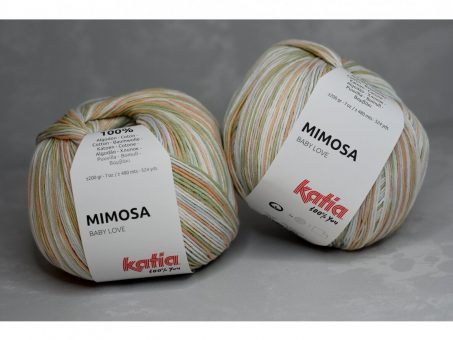 Skelbimas - Mezgimo siūlai Katia Mimosa 100 % medvilnė 