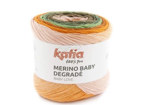 Skelbimas - Merino siūlai - Katia Merino Baby Degrade - siulupinkles.lt