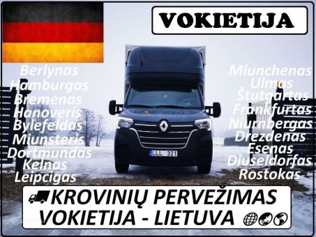 Skelbimas - VOKIETIJA ---- KROVINIU PERVEZIMAS 17d./18d./19d.  AUSTRIJA / ŠVEICARI