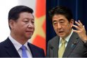 Xi Jinpingas ir Shinzo Abe 