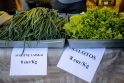 Šviežios daržovės turguje: pabrango ne visos