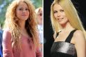 Iš kairės: Shakira ir Claudia Schiffer