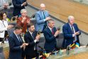 Į Seimą kreipėsi V. Zelenskis: Lietuva pirmoji atėjo į pagalbą Ukrainai