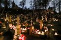 Pokytis: žvakutes degti ant kapų pradėta XIX a. pabaigoje, iki tol kapinėse liepsnodavo Vėlinių laužai; ši tradicija iki šių laiko išliko kai kuriuose Dzūkijos kaimuose.