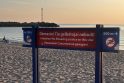 Įspėjo: Pirmajame Melnragės paplūdimyje, netoli šiaurinio molo, pastatytas ženklas, kuris perspėja, kad šioje vietoje gelbėtojų nėra.