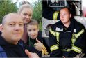 Komanda: su žmona Inga, kaip ir gaisrinėje, – jau penkiolika metų drauge. Dešimtmetis Tajus – ne tik pagalbininkas šeimoje, bet ir tėčio pavaduotojas gaisrinėje. 