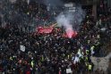 Prancūzijos profsąjungos vėl rengia masines demonstracijas prieš pensijų reformą
