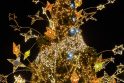 Žingsnis link Kalėdų: įžiebta žvaigždėmis puošta Kauno eglutė! 