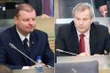 Saulius Skvernelis (kairėje) ir Mindaugas Bastys (dešinėje)