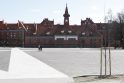 Darbai: Klaipėdos universiteto aikštės rekonstrukcija jau beveik baigta, pradedamas statyti pastatas, kuriame įsikurs verslo inkubatorius.