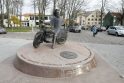 Veiksmai: skulptūrą, skirtą pirmajam Lietuvoje automobilių-motorračių klubui ir keliautojui Antanui Poškai atminti, jos iniciatorius A.Mockus padovanos miestui.