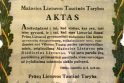 Svarba: prieš 100 metų Tilžėje pasirašytas Mažosios Lietuvos tautinės tarybos aktas šio krašto lietuviams buvo tolygus Lietuvos Nepriklausomybės 1918 m. vasario 16 d. aktui.