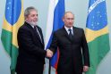  Luizas Inacio Lula da Silva ir Vladimiras Putinas