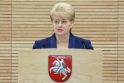 D.Grybauskaitė: metinis pranešimas buvo skirtas žmonėms, ne politologams