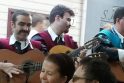Sostinėje kavinių lankytojus linksmino keliaujantys ispanų muzikantai