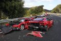 Brangiausia avarija pasaulyje: susidūrė 8 „Ferrariai“