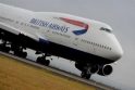 „British Airways&quot; plečia transatlantinius skrydžius