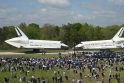 JAV muziejus džiugiai priima erdvėlaivį „Discovery“