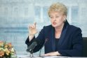 D.Grybauskaitė klaida vadina valdančiųjų abejingumą koalicijos išplėtimui