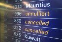 Londono Hitrou oro uoste dėl snygio įstrigo šimtai keleivių