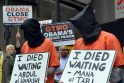 JAV Gvantanamo kalėjime 92 iš 166 kalinių dalyvauja bado streike