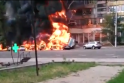 Kazachstane sudužus benzinvežiui įsiplieskė didžiulis gaisras