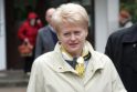 Išdidumas: D.Grybauskaitė tikina, kad Lietuva apsieis be nuolaidų.